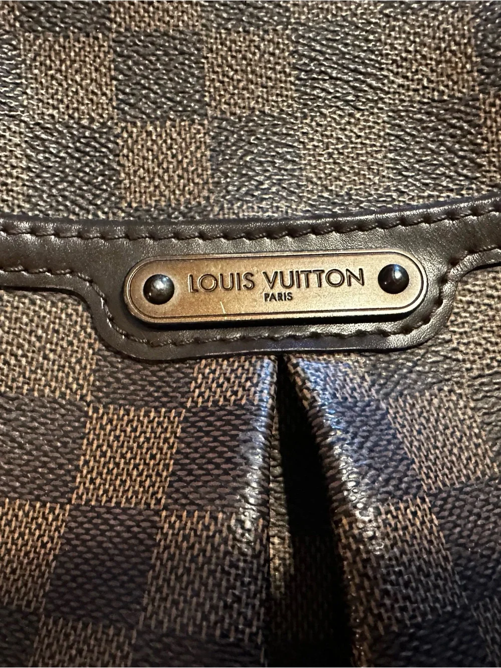 Louis Vuitton Damier Ebene Bloomsbury PM Crossbody Bag
